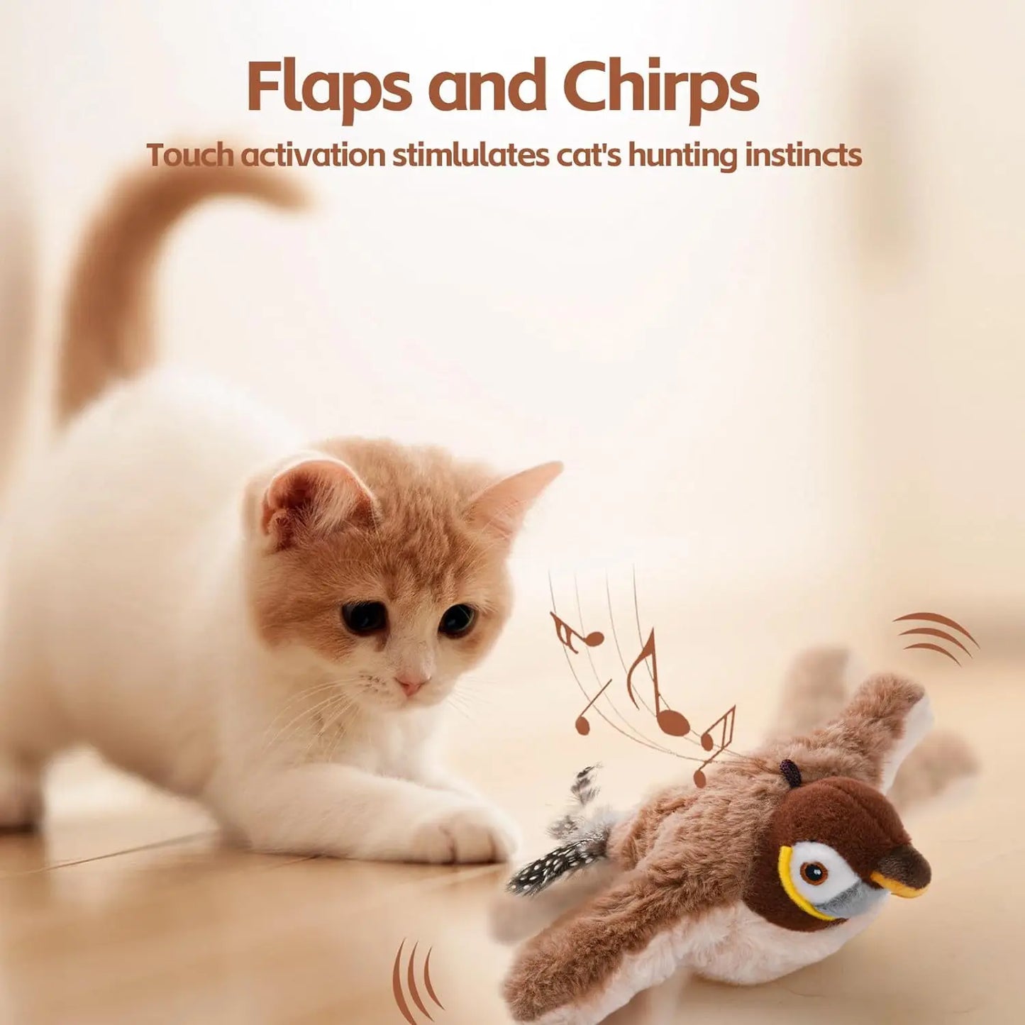 Touch Activated  Plush Pet Toy