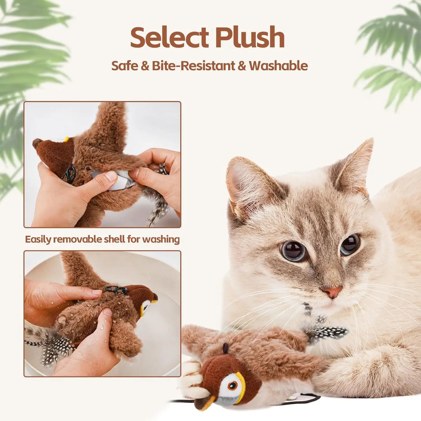 Touch Activated  Plush Pet Toy